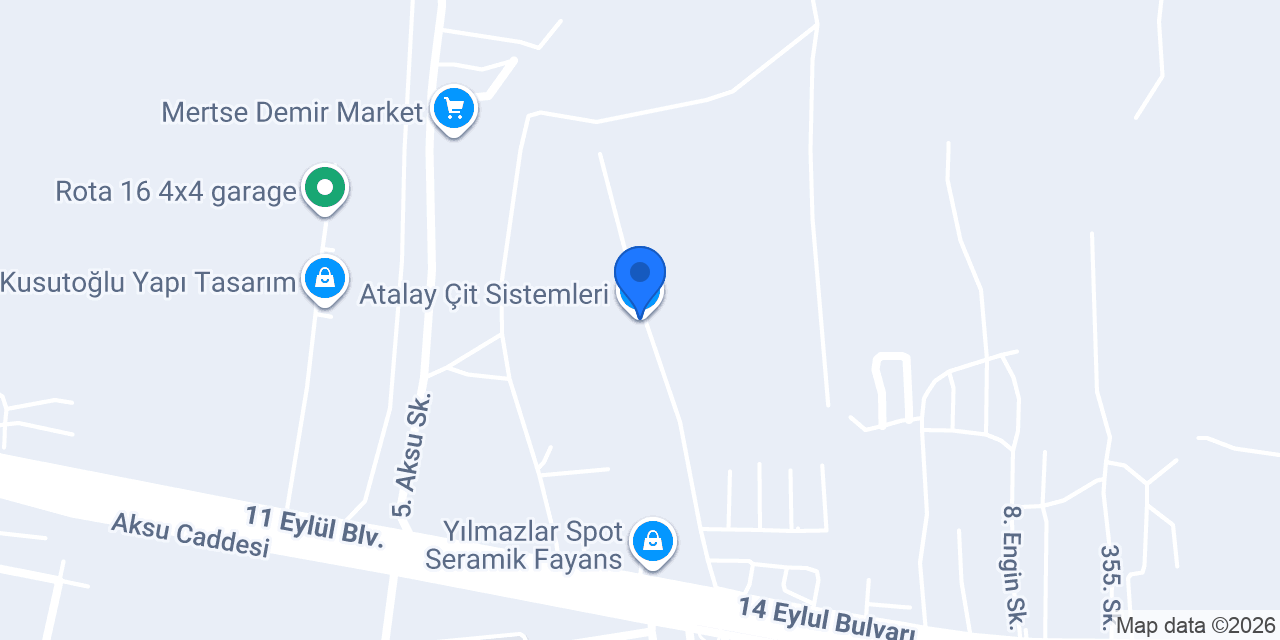 Atalay Çit Sistemleri konumu