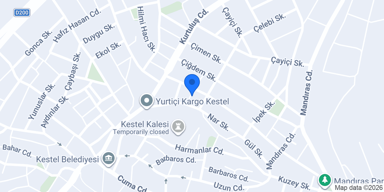 Bursa Otto Trans konumu
