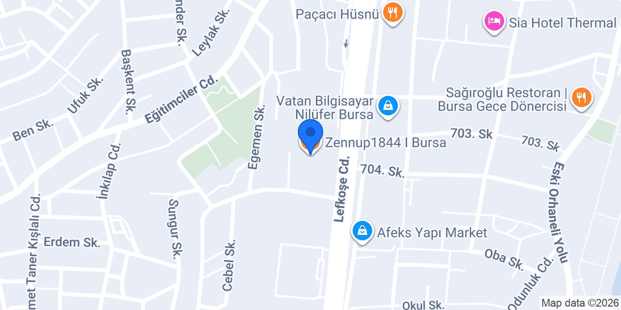 Zennup1844 I Bursa konumu