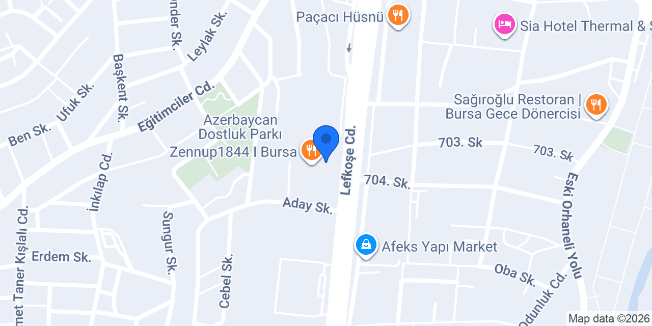 Kayhan Köftecisi konumu