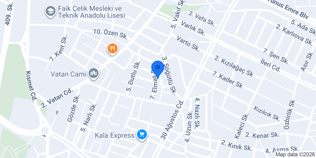 Özcan Market konumu