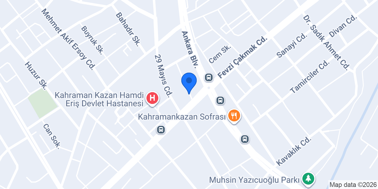 MEK Kahramankazan Kurs Merkezi konumu