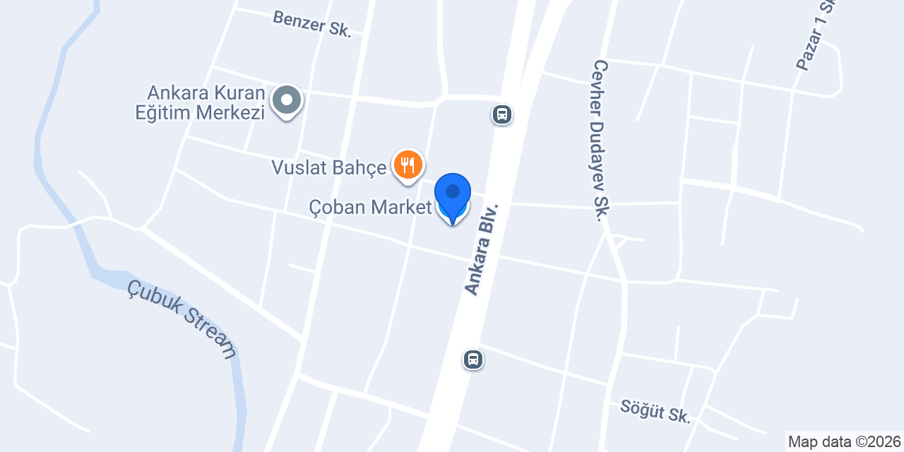 Çoban Market konumu