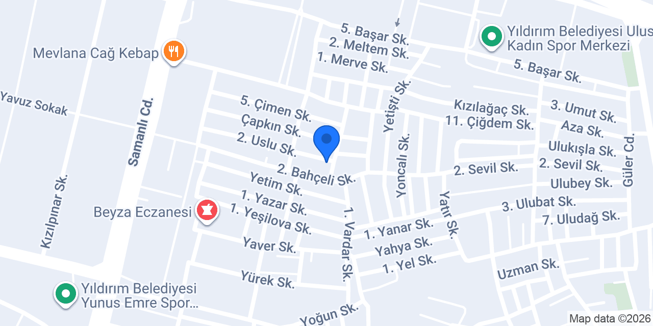 Meng Yapı Mühendislik Mimarlık konumu