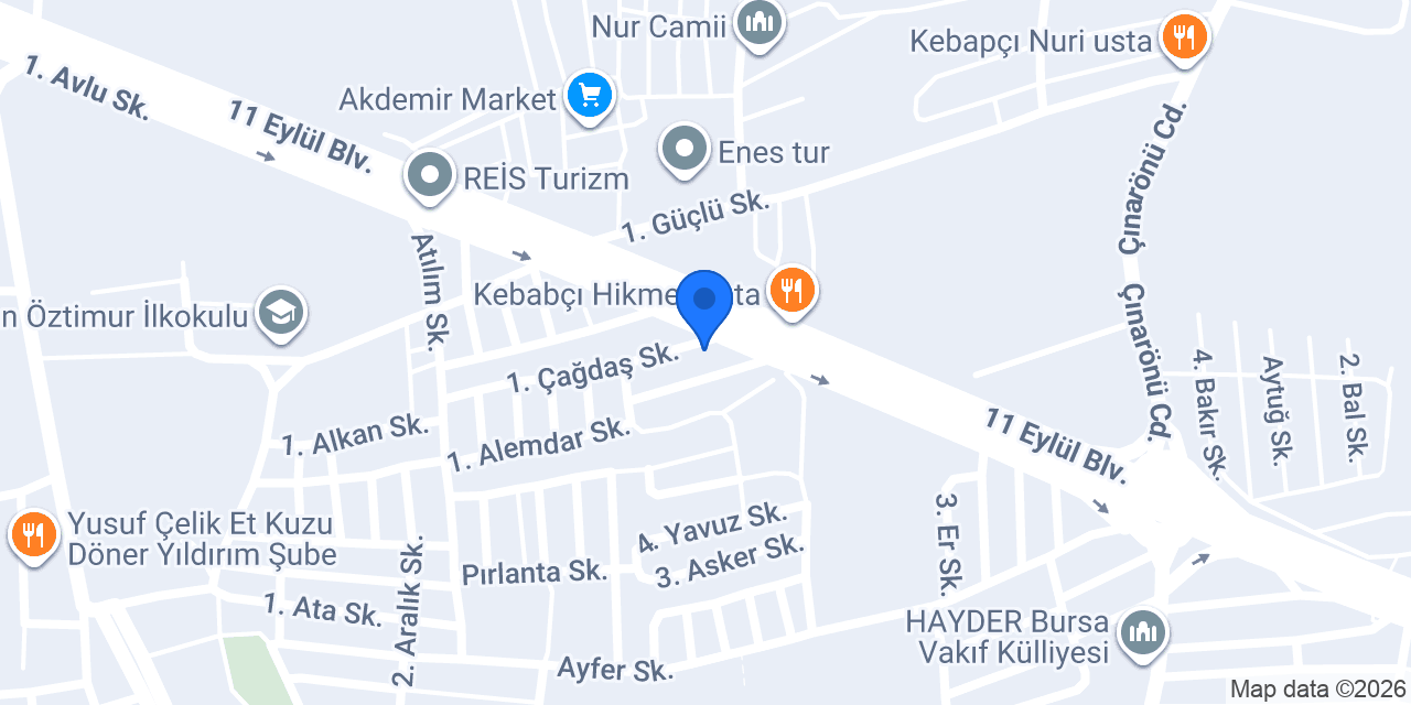 Onur Tel Örgü ve Çit Sistemleri konumu