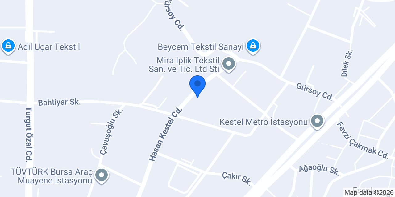 Bayhome tekstil konumu