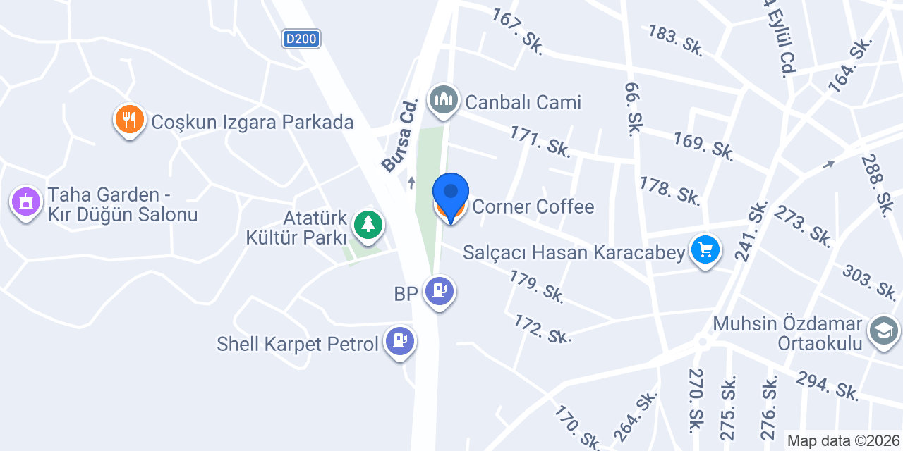 Corner Coffee konumu