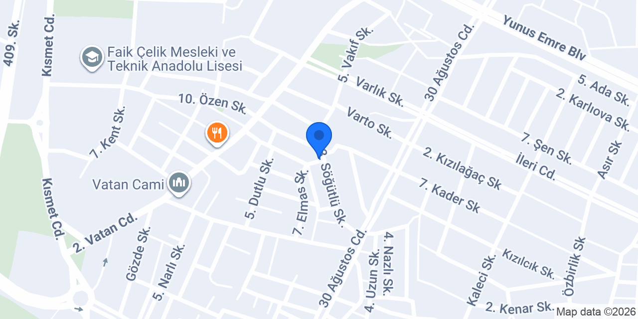 Yek Elektrik konumu