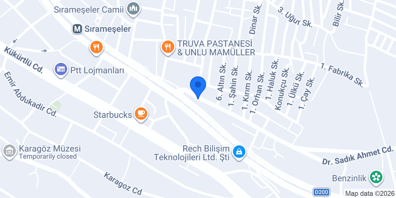 Şahduş Duşakabin Sistemleri konumu