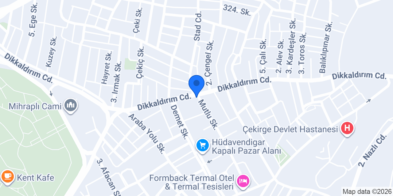 Kuveyt Türk Dikkaldırım Şubesi konumu