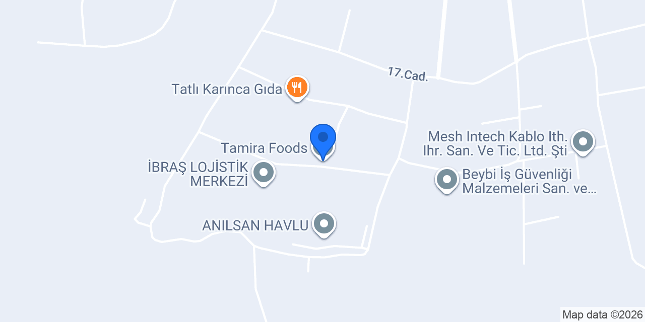 Tamira Foods konumu