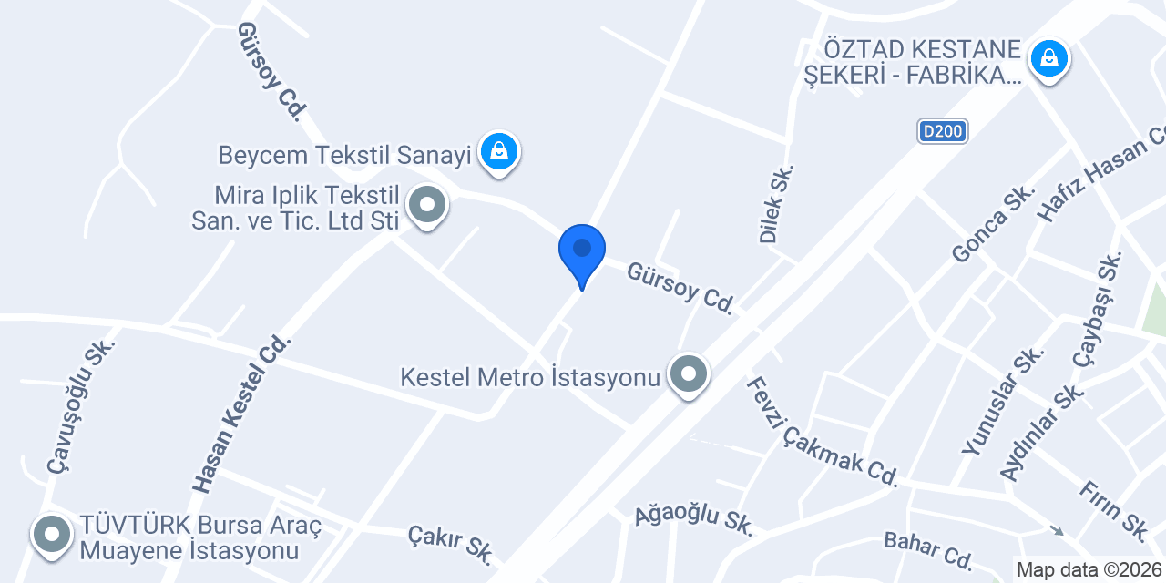 Profes Otomotiv A.Ş. konumu