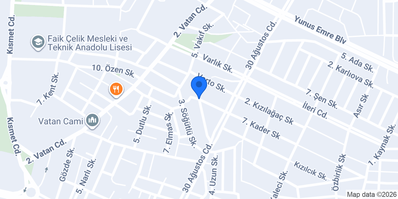 Safir Katlanabilir Cam Balkon Sistemleri konumu