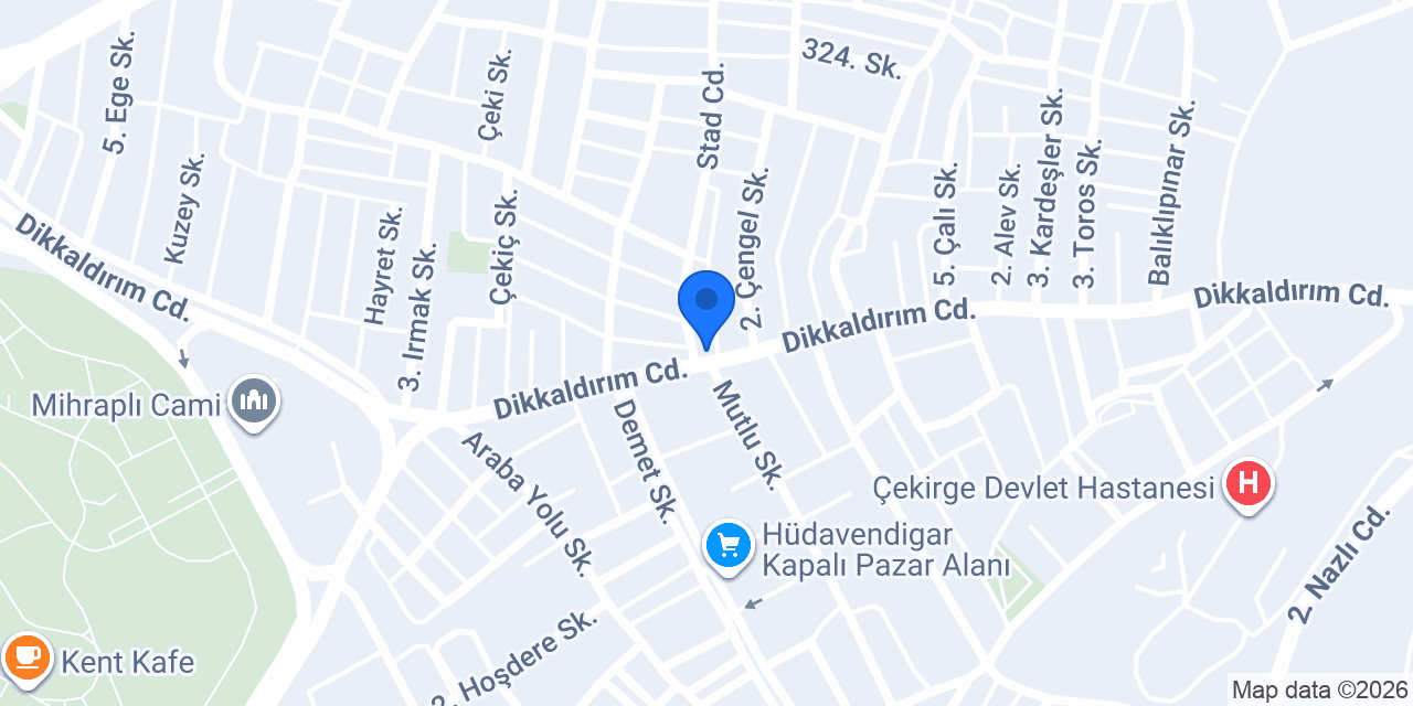 Karadağlar Mobilya konumu