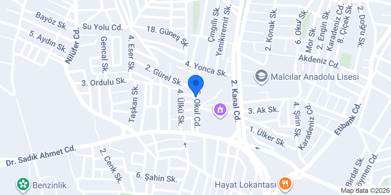 Anadolu Sürücü Kursu konumu
