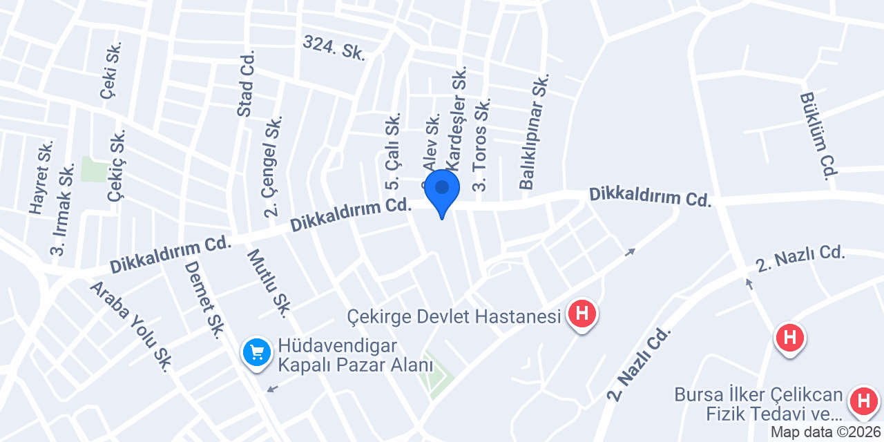 Garanti BBVA Dikkaldırım Şubesi konumu