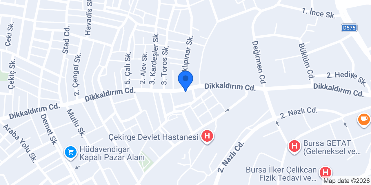 Susam Kumru Dikkaldırım konumu