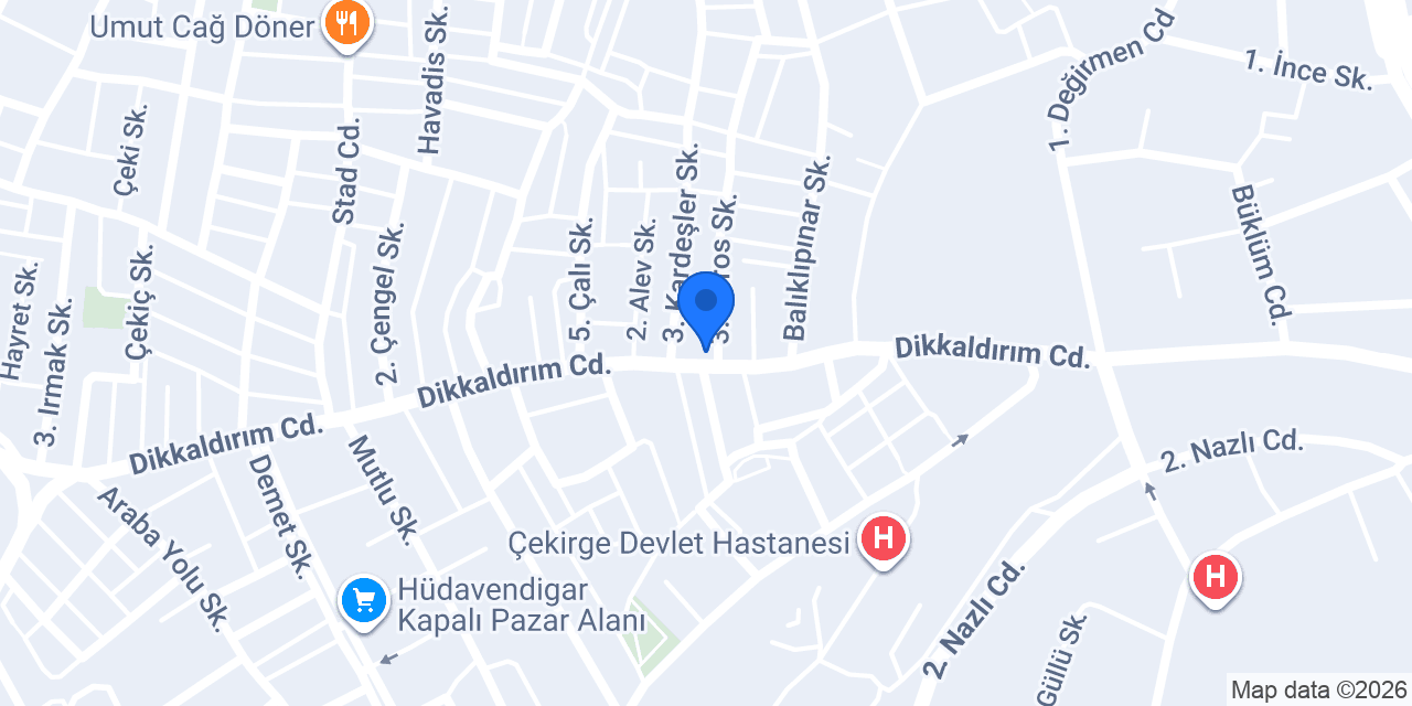 CİN Paket Büfe konumu