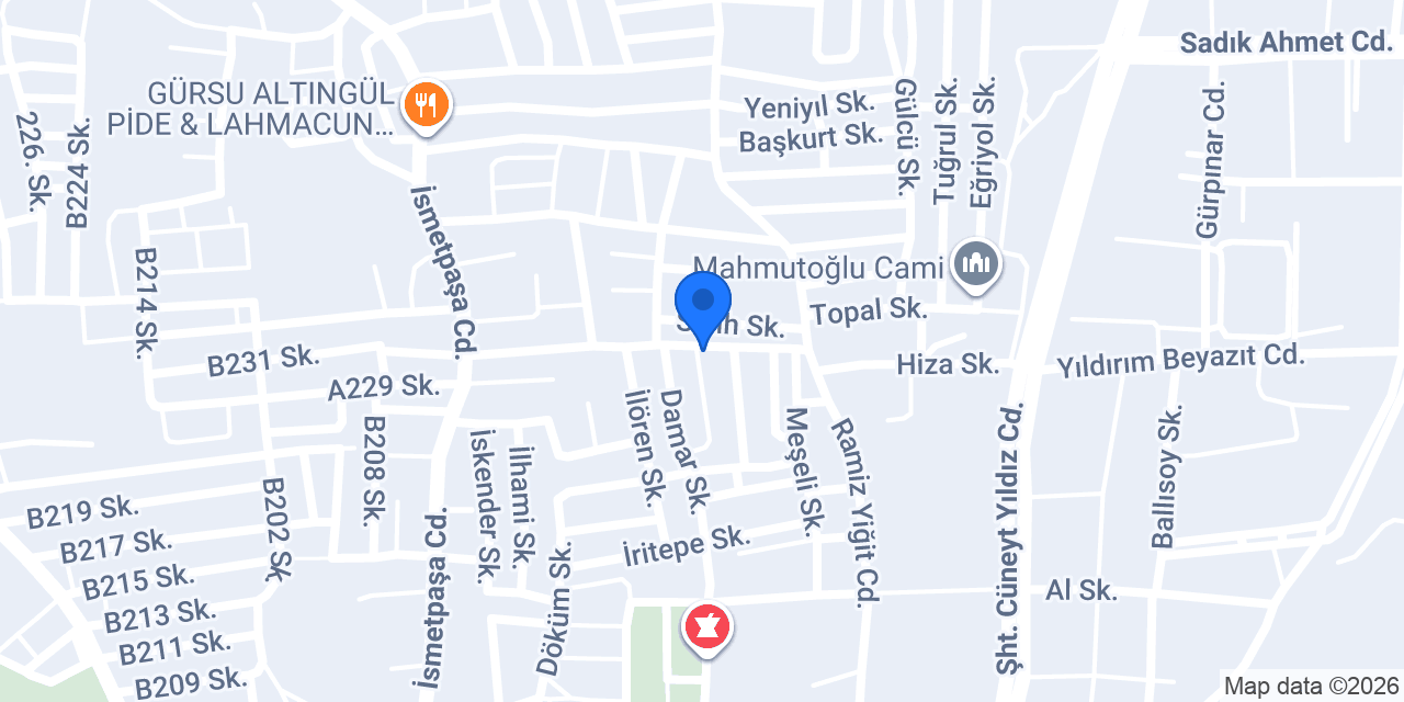 Özer Vitrifiye konumu
