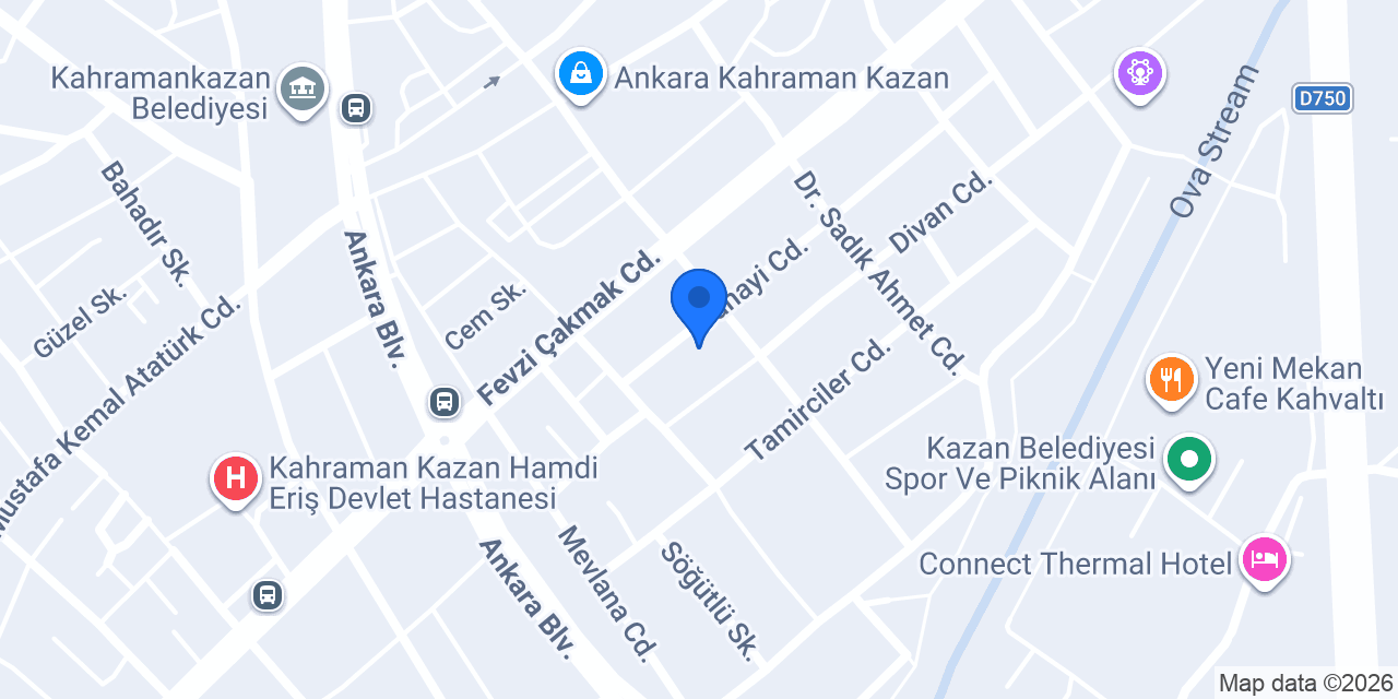 Kazan Mezarcı konumu