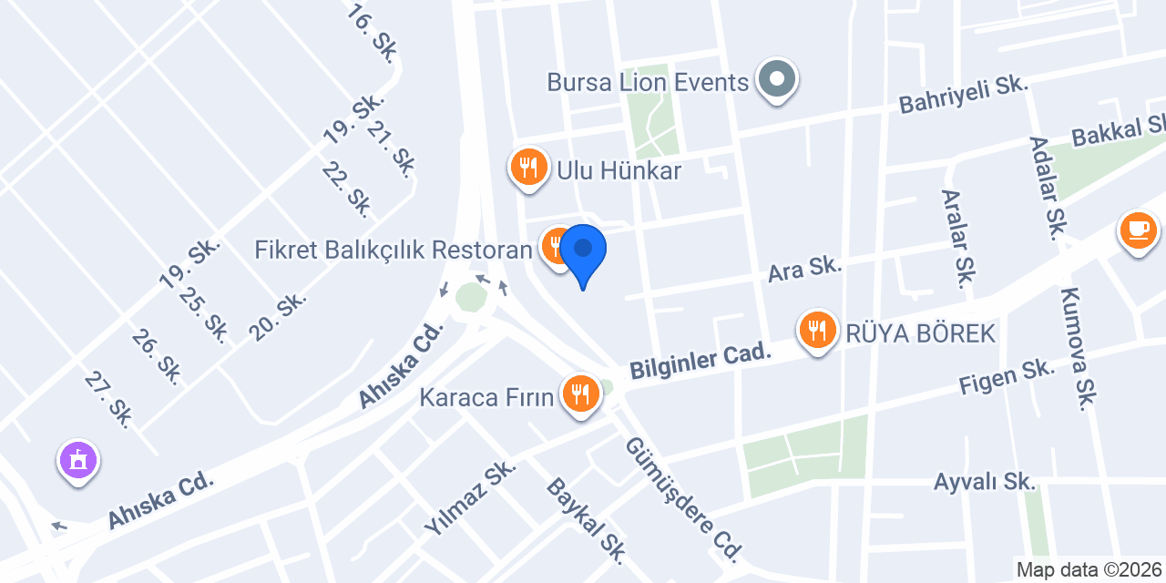 Kebap hane Gani Usta konumu