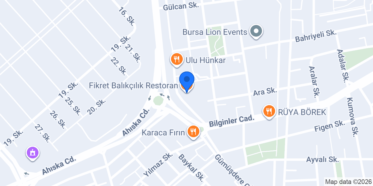 Fikret Balıkçılık Restoran konumu