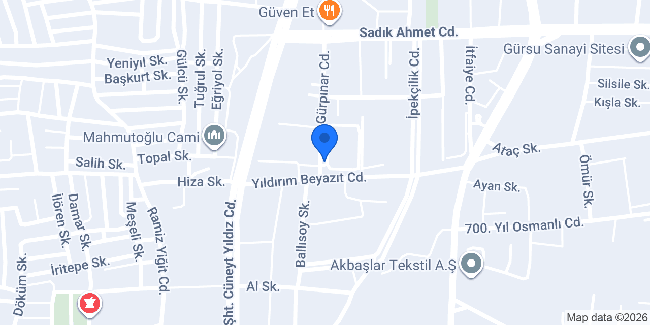 Laya Tekstil San. Tic. Ltd. Şti. konumu
