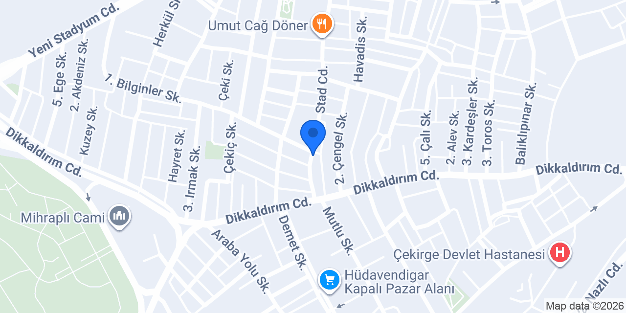 Bursa tandır ekmeği konumu