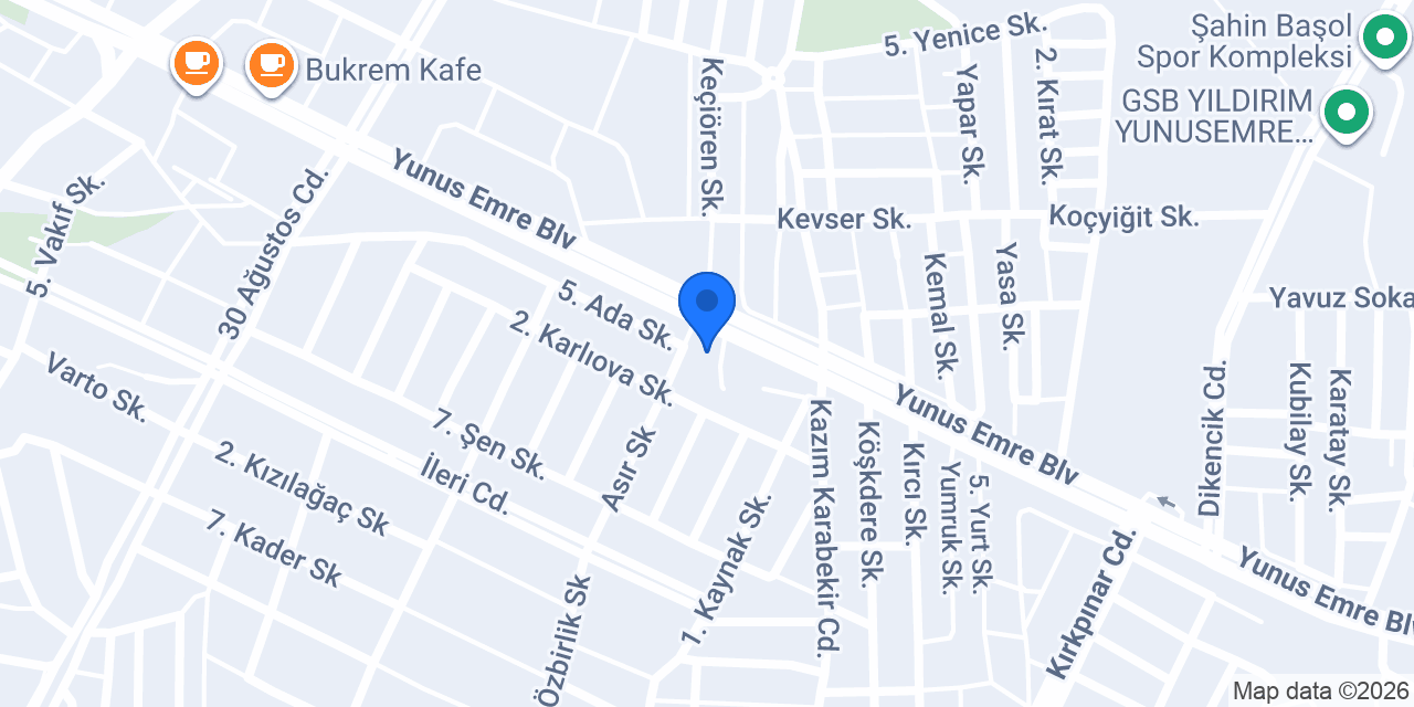 Samet Oto Jant Lastik konumu