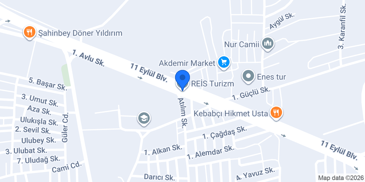 REİS Turizm konumu