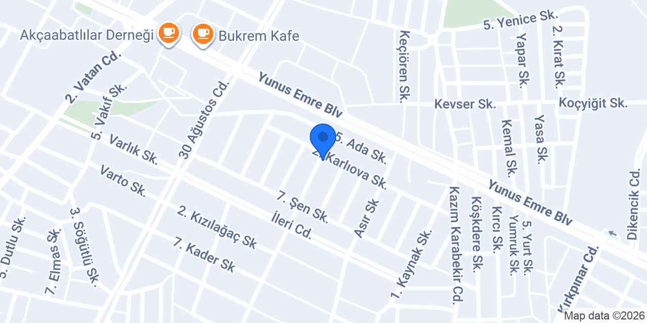 EGS Ecem İş Elbiseleri konumu