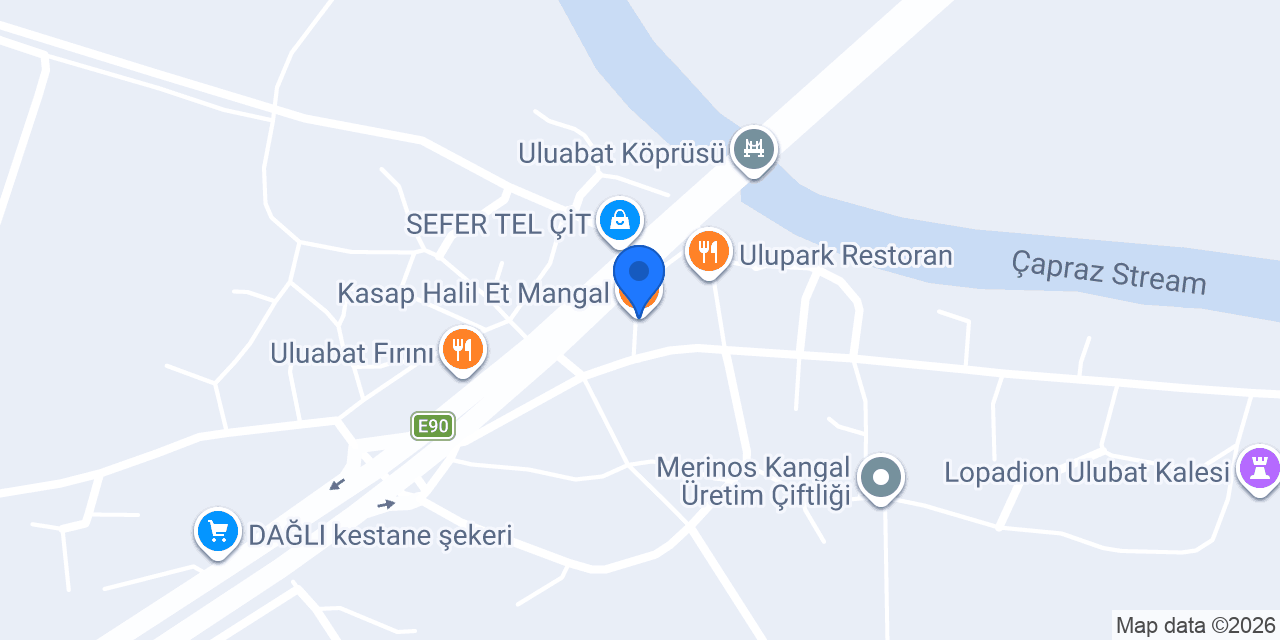 Kasap Halil Et Mangal konumu
