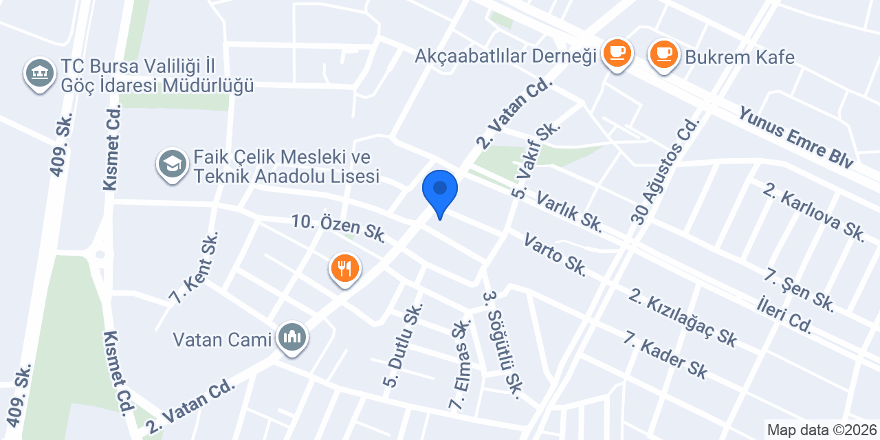 VATAN Gençlik Merkezi konumu
