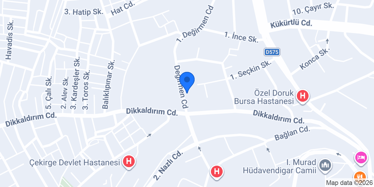 Çekirge Durak Eczanesi konumu
