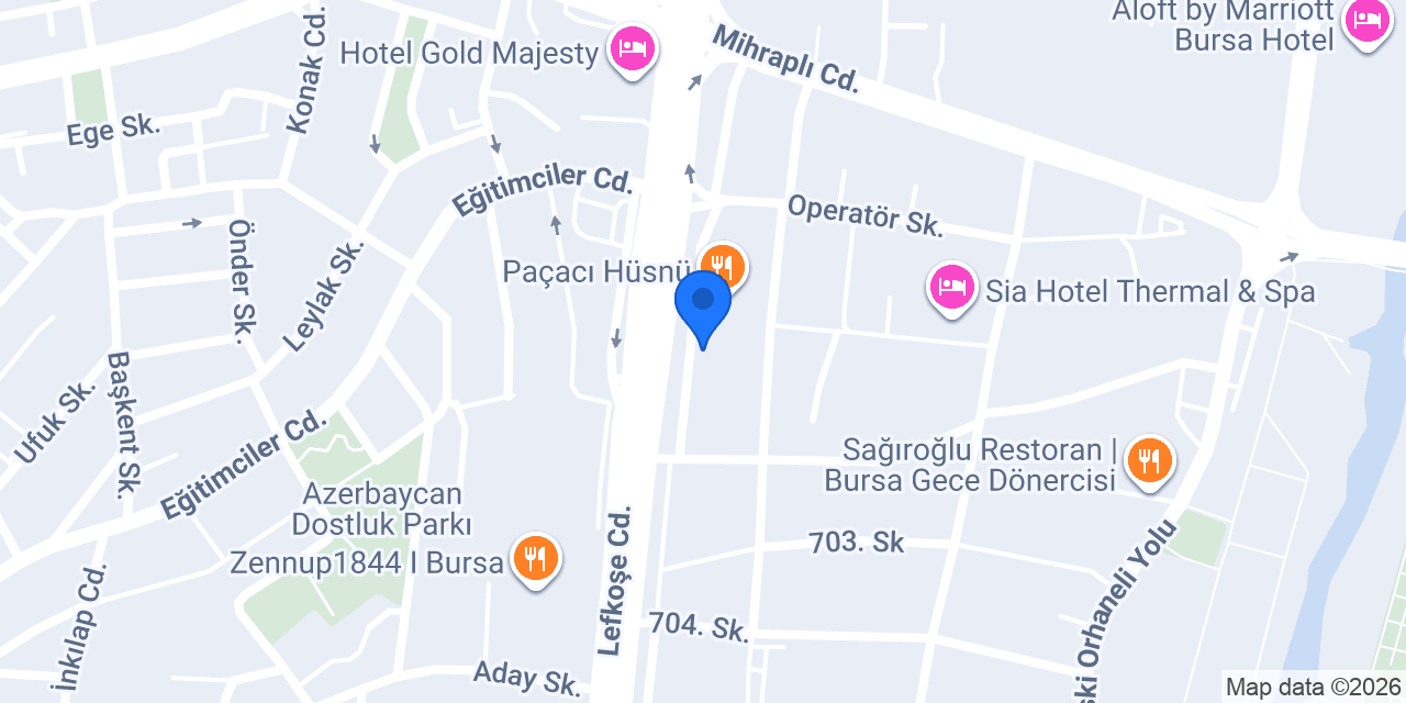 Saloni Mobilya - Bursa konumu