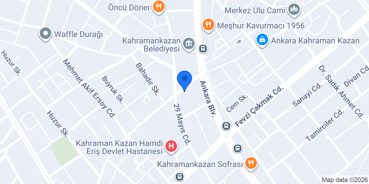 Yorulmaz Eczanesi konumu