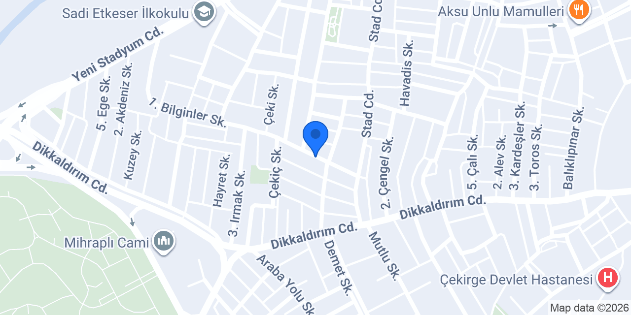 Gökçe Dondurma konumu