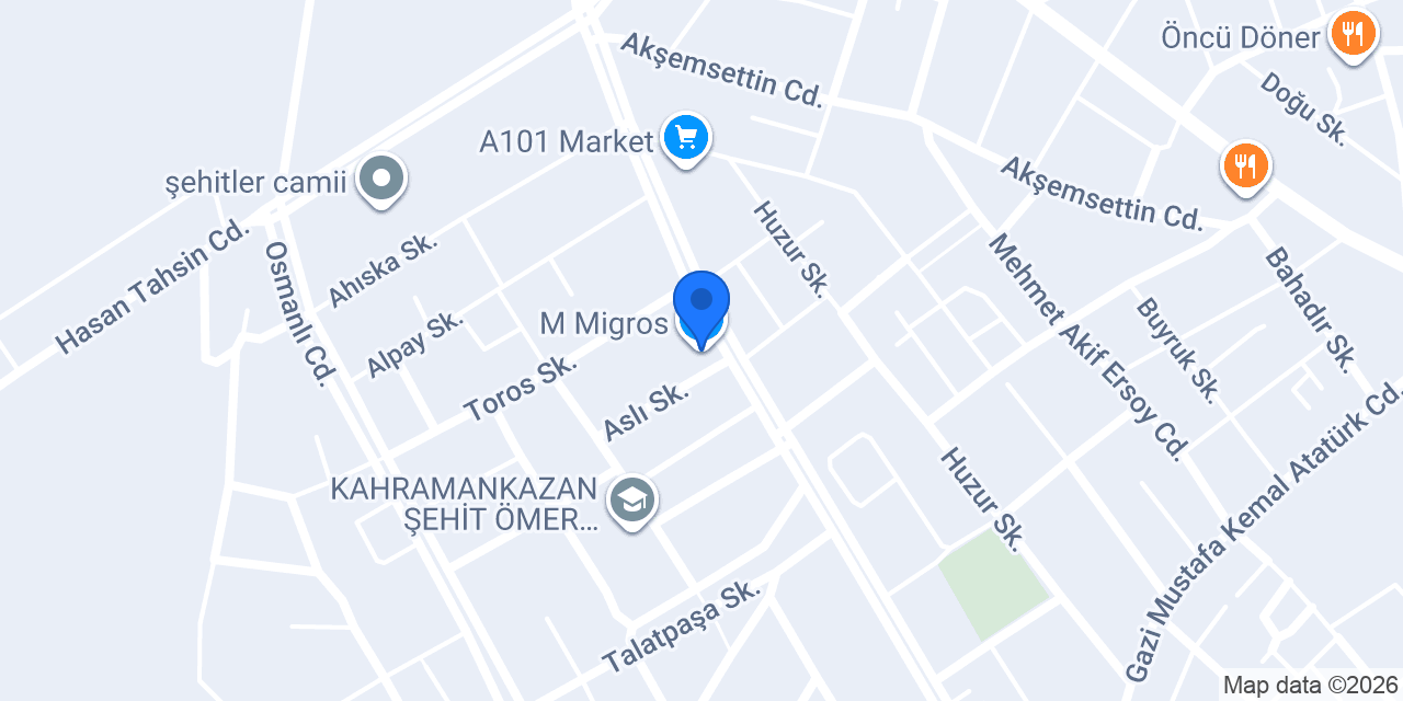 M Migros konumu
