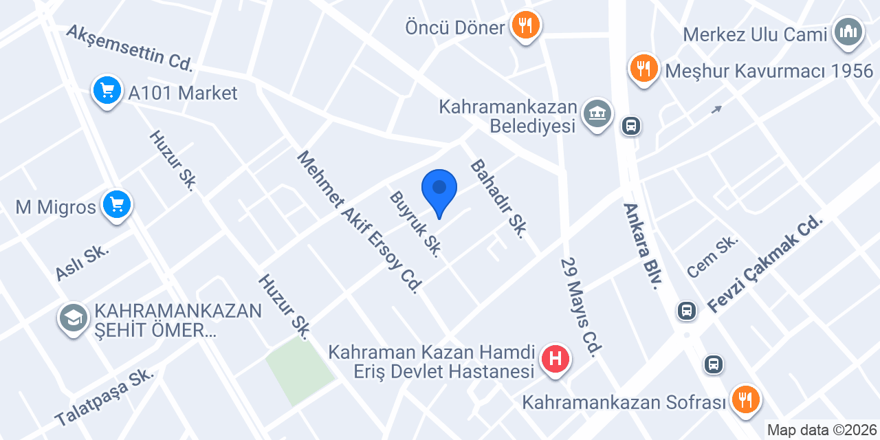 Gülce Bayan Kuaförü konumu