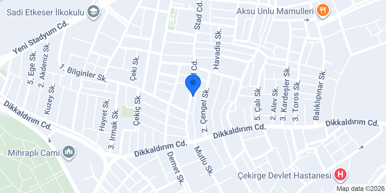 Çiçek Terzi konumu