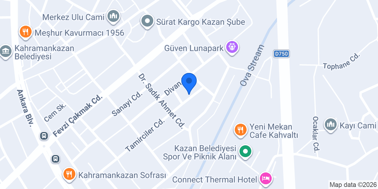 Özkan Oto konumu