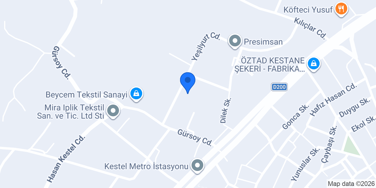 Aluçlar Tekstil konumu