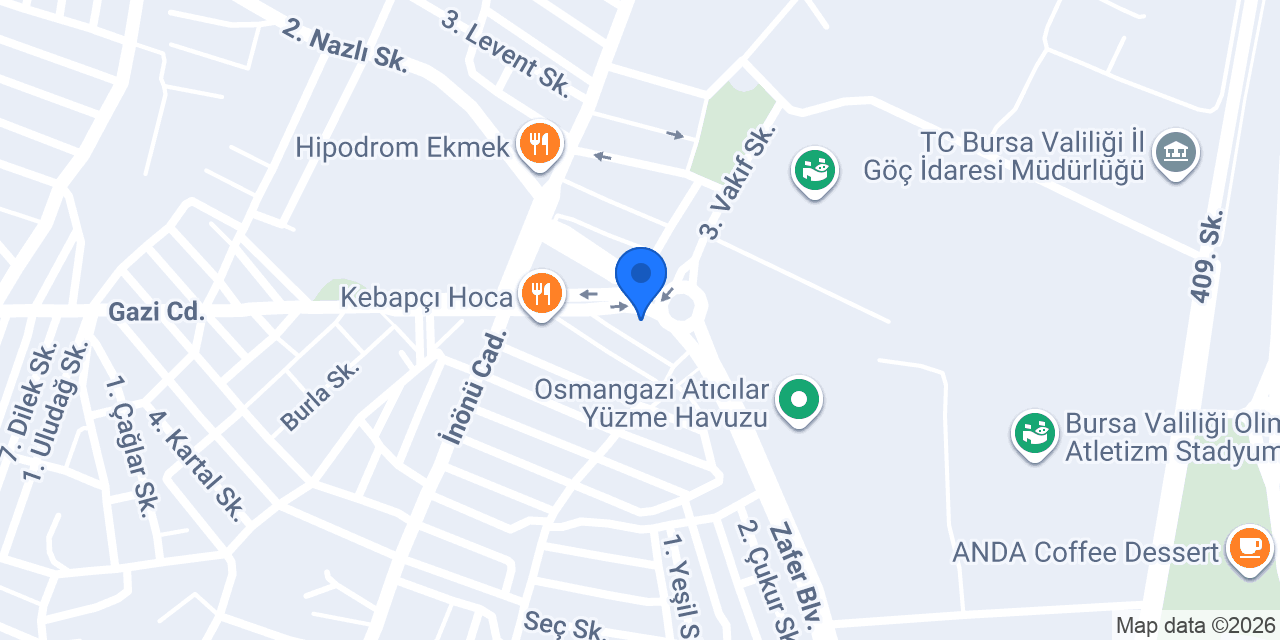Uçar Oto Lastik konumu