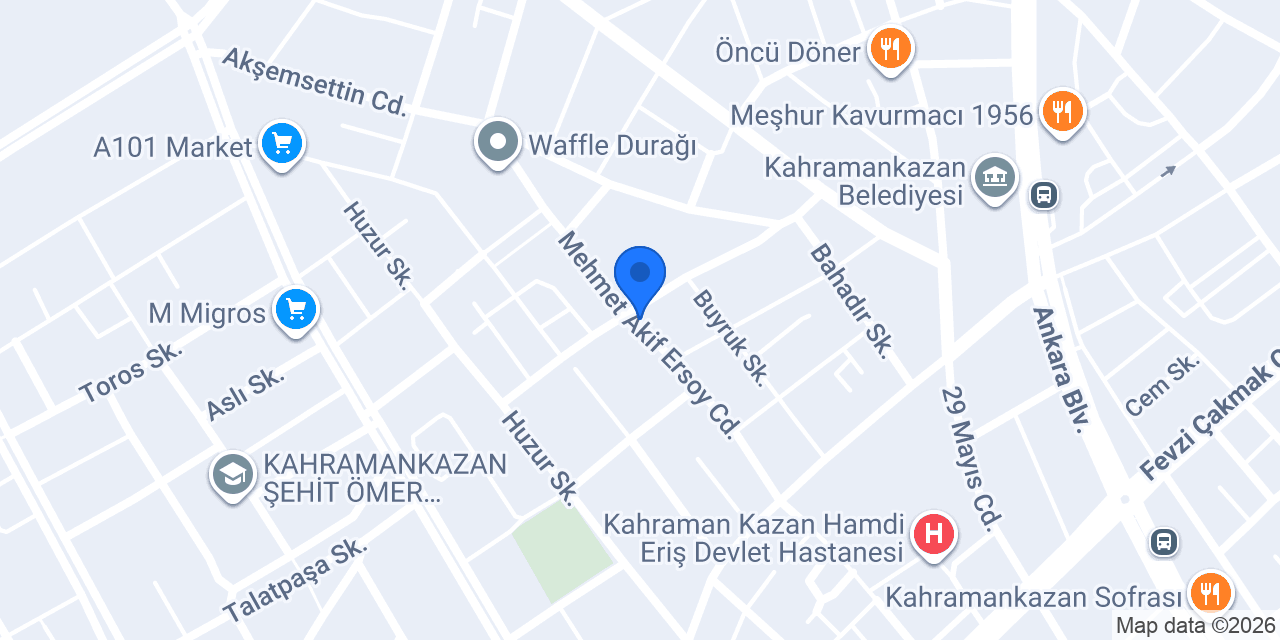 BAŞAK UNLU MAMÜLLERİ konumu