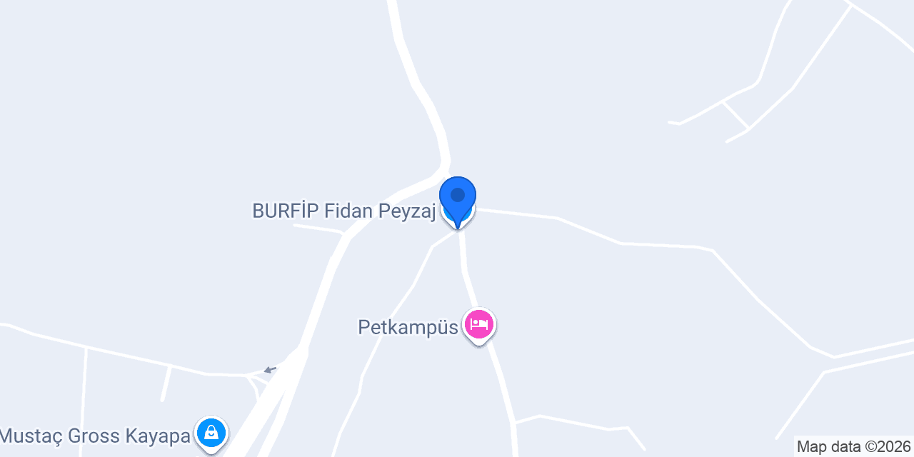 BURFİP Fidan Peyzaj konumu