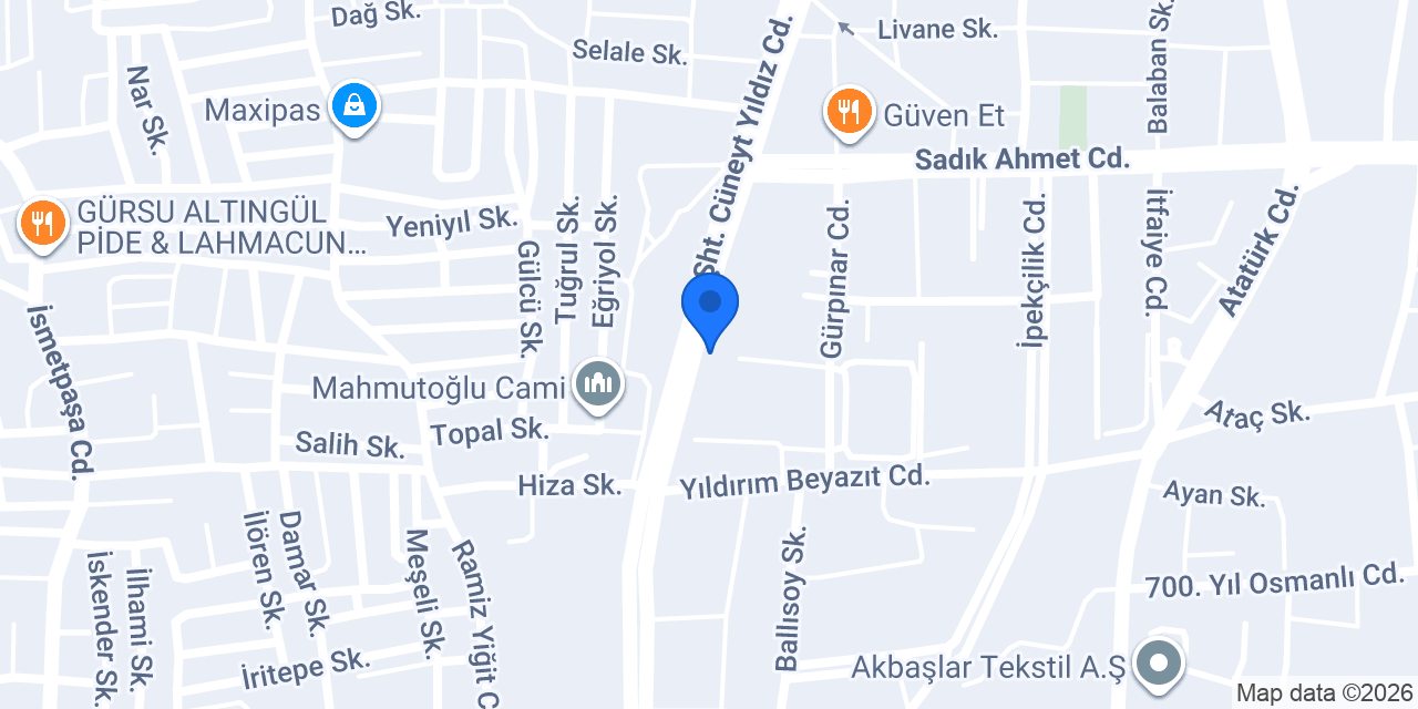 Bursa vinç Kiralama Bekiroğlu Vinç konumu