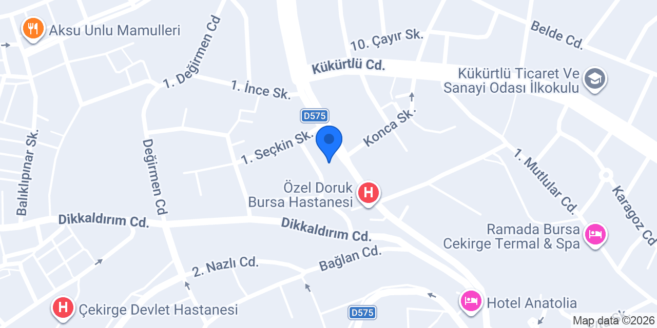 Op. Dr. Ziya Çetin konumu