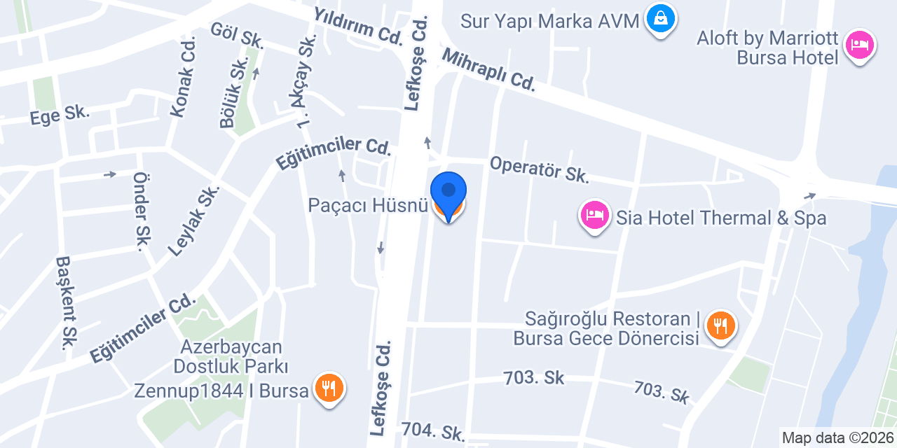 Paçacı Hüsnü konumu