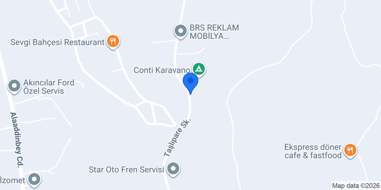 Kaderhan Tır Parkı konumu