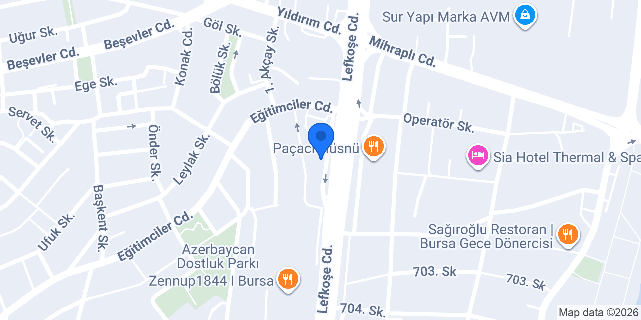 Botti Bebe Bursa konumu
